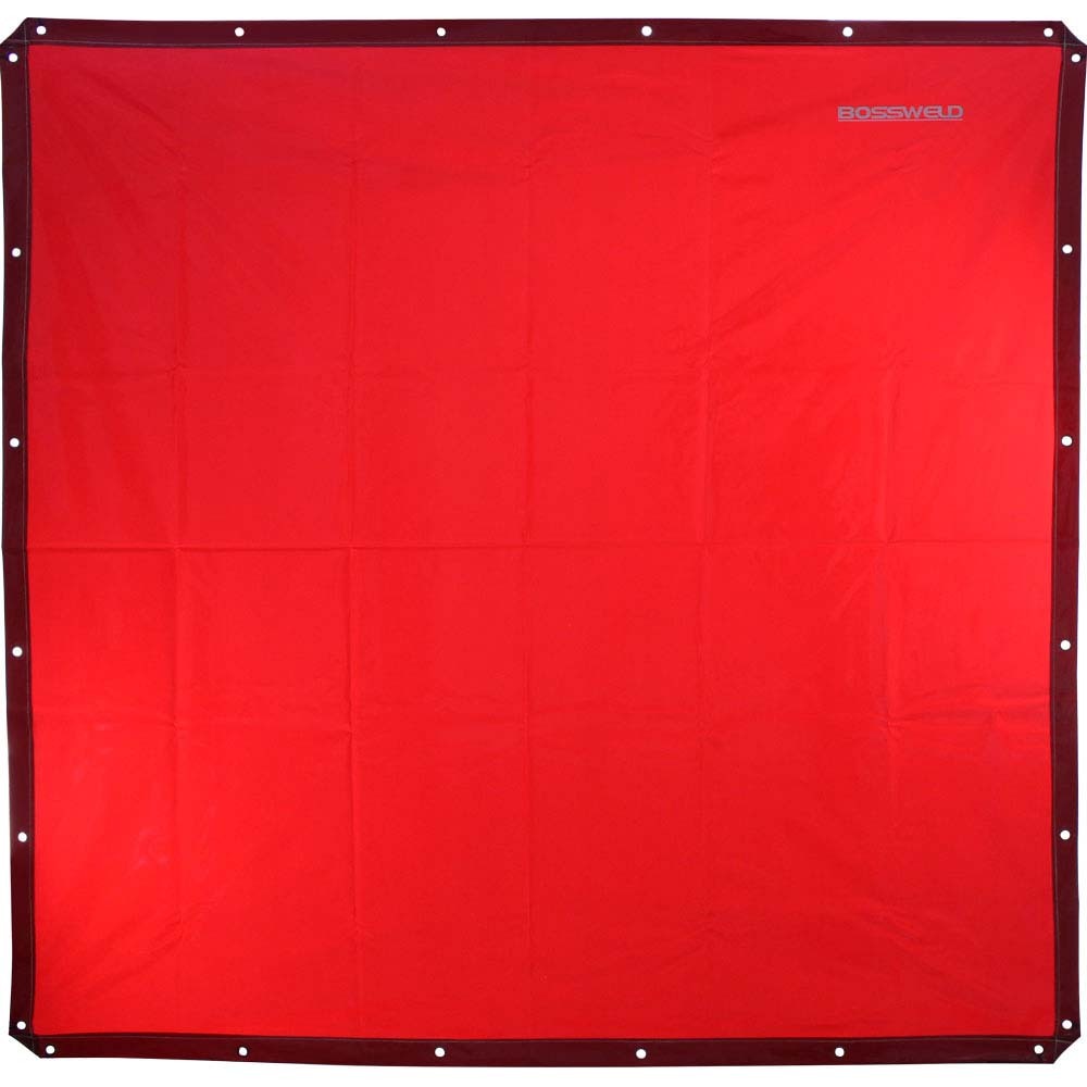 Bossweld Welding Curtain Red 1.74  x 1.74m