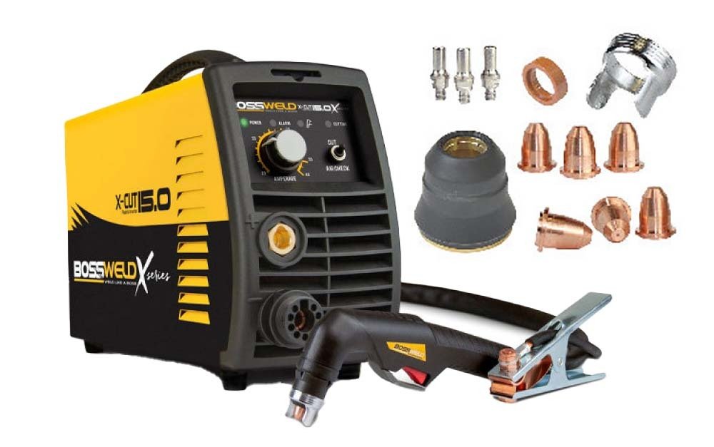 Bossweld X-Cut 15 Plasma Cutter With Bonus Consumable Pack - AIMS Industrial Supplies