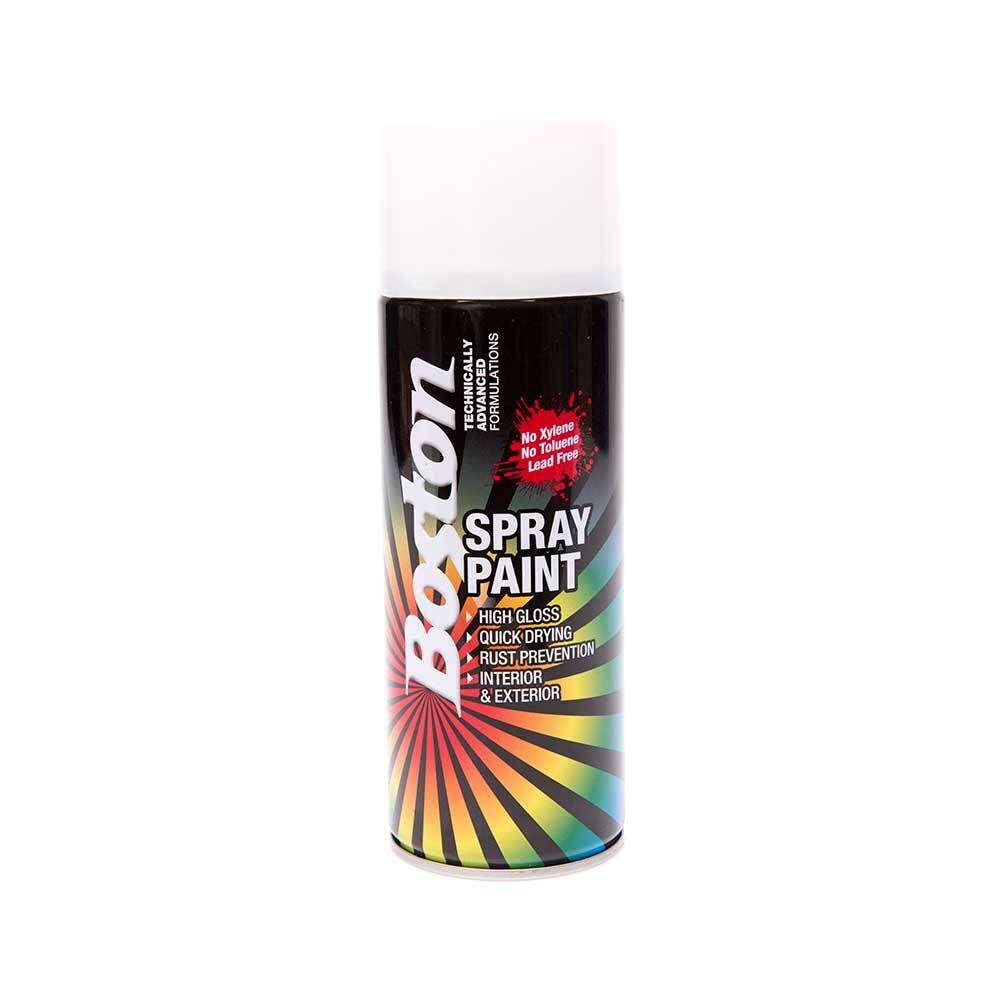 Boston Aerosol Paint Satin White 250g
