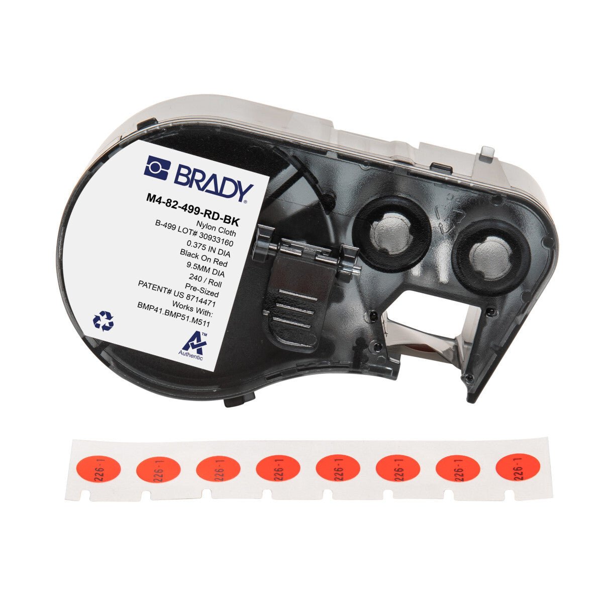 Brady Aggressive Adhesive Multi - Purpose Nylon Label - AIMS Industrial Supplies