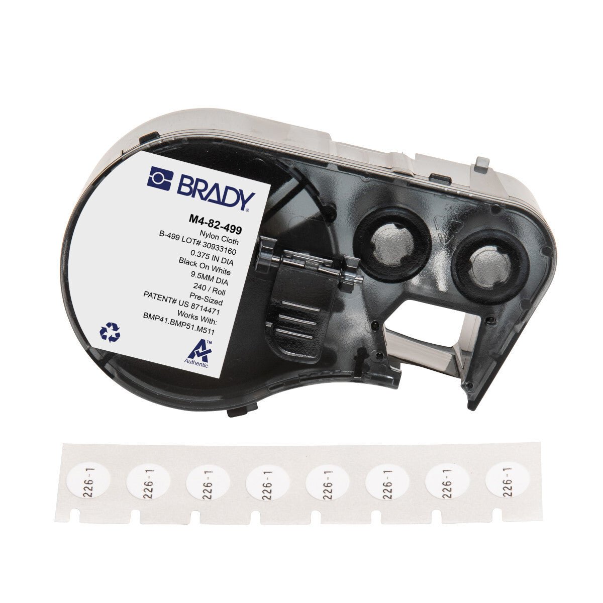 Brady Aggressive Adhesive Multi - Purpose Nylon Label - AIMS Industrial Supplies
