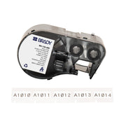 Brady Aggressive Adhesive Multi - Purpose Nylon Label - Black On White - AIMS Industrial Supplies
