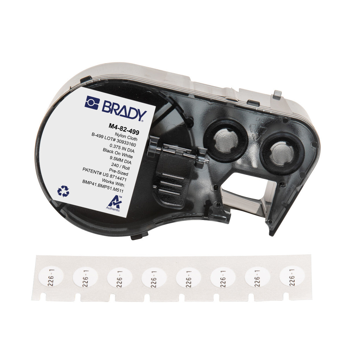 Brady Aggressive Adhesive Multi-Purpose Nylon Label - Fig. 261