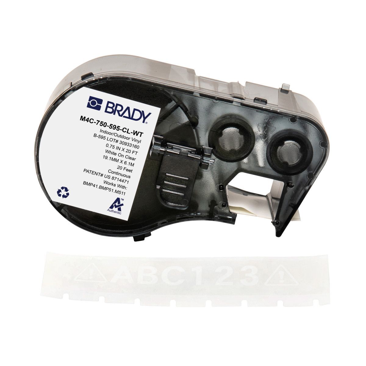 Brady All Weather Permanent Adhesive Vinyl Label - AIMS Industrial Supplies