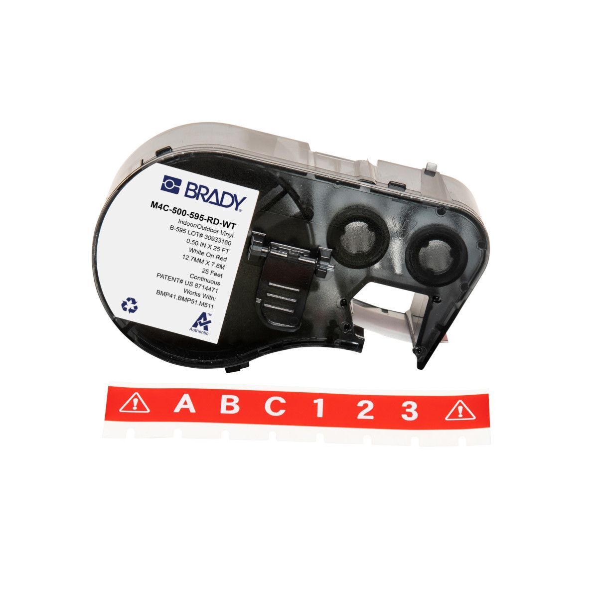 Brady All Weather Permanent Adhesive Vinyl Label - AIMS Industrial Supplies