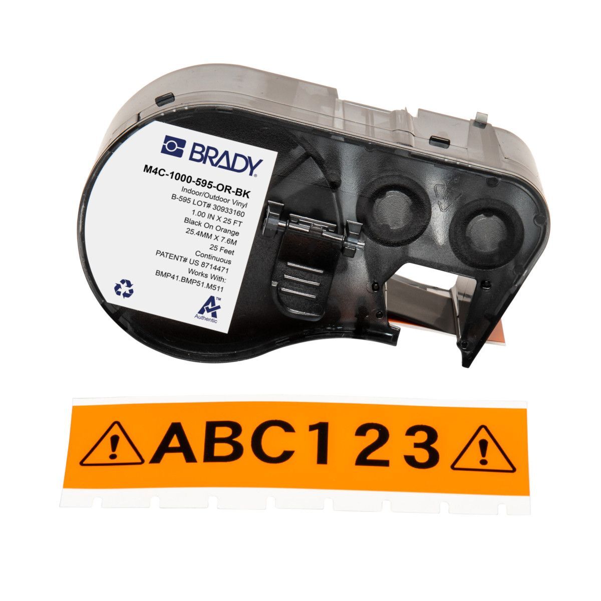 Brady All Weather Permanent Adhesive Vinyl Label - AIMS Industrial Supplies