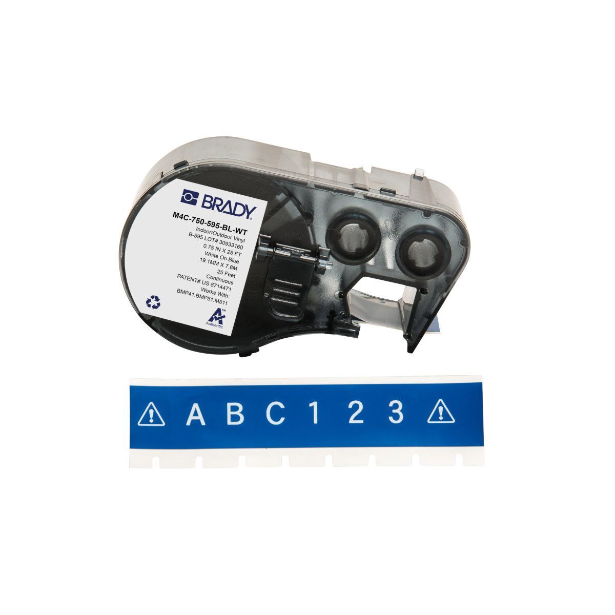 Brady All Weather Permanent Adhesive Vinyl Label - AIMS Industrial Supplies
