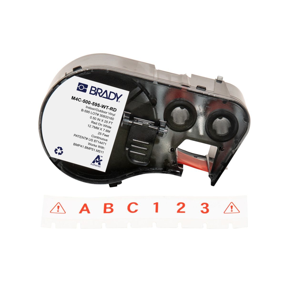 Brady All Weather Permanent Adhesive Vinyl Label - AIMS Industrial Supplies