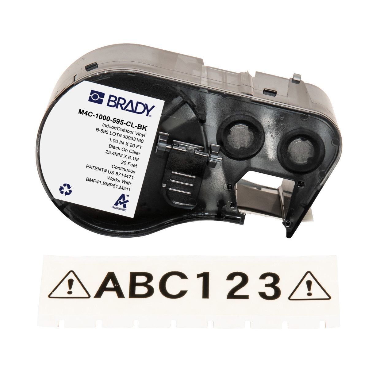 Brady All Weather Permanent Adhesive Vinyl Label - AIMS Industrial Supplies