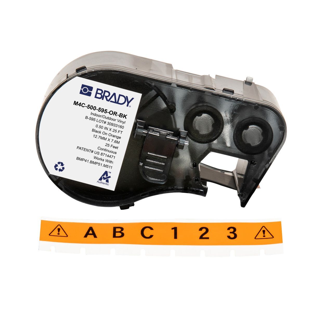Brady All Weather Permanent Adhesive Vinyl Label - AIMS Industrial Supplies
