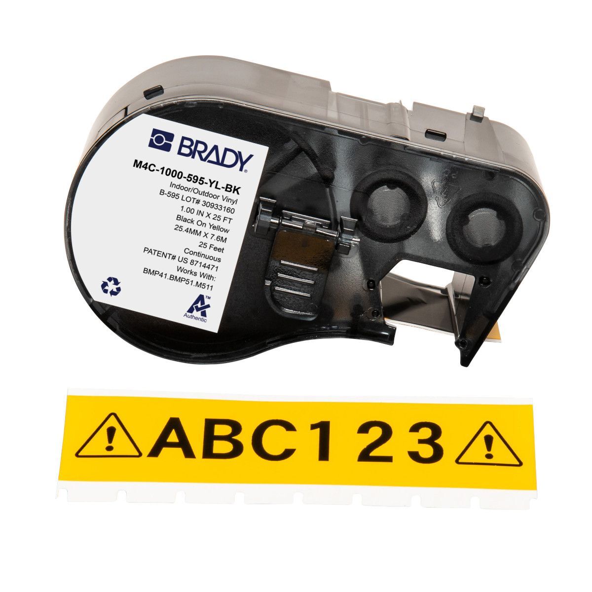 Brady All Weather Permanent Adhesive Vinyl Label - AIMS Industrial Supplies