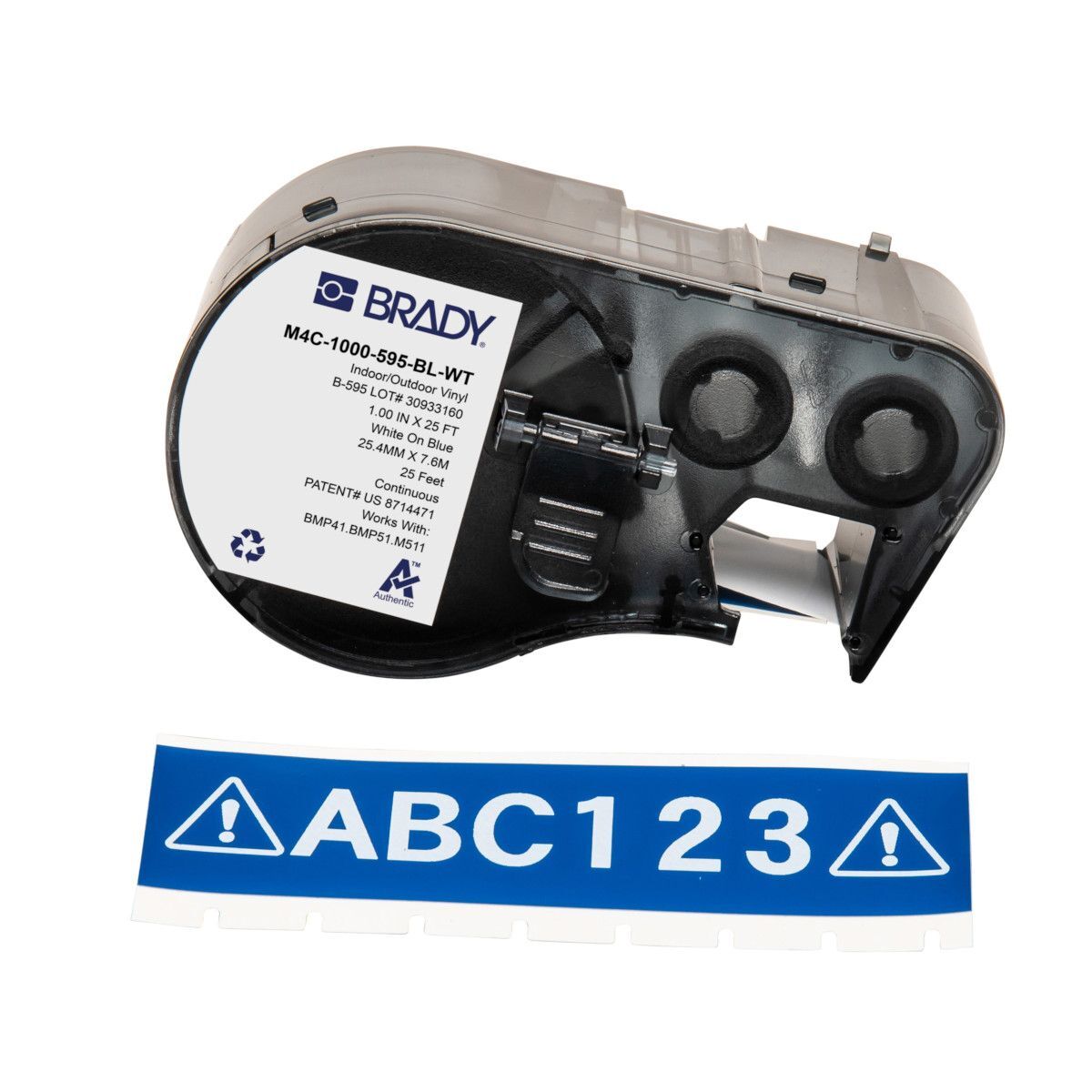 Brady All Weather Permanent Adhesive Vinyl Label - AIMS Industrial Supplies