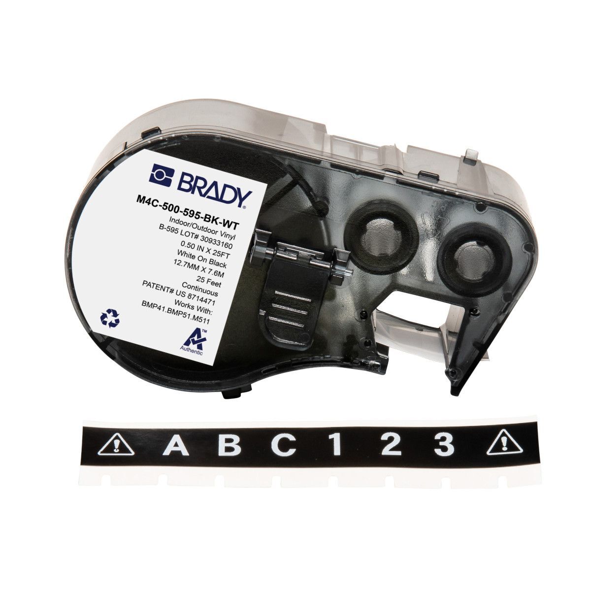 Brady All Weather Permanent Adhesive Vinyl Label - AIMS Industrial Supplies