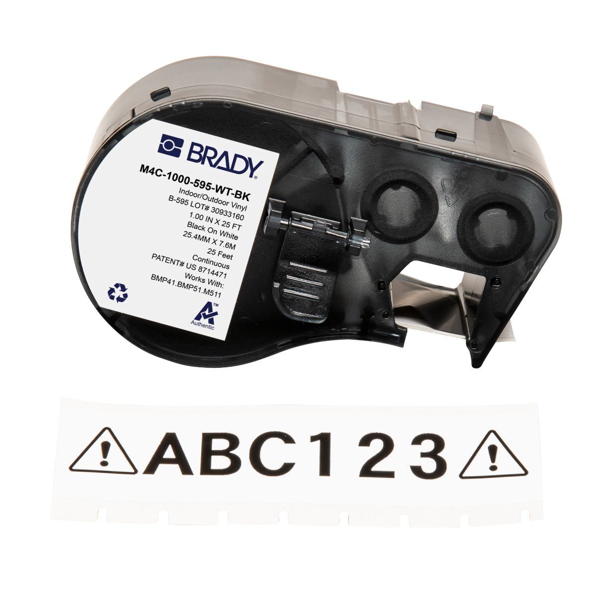 Brady All Weather Permanent Adhesive Vinyl Label - AIMS Industrial Supplies