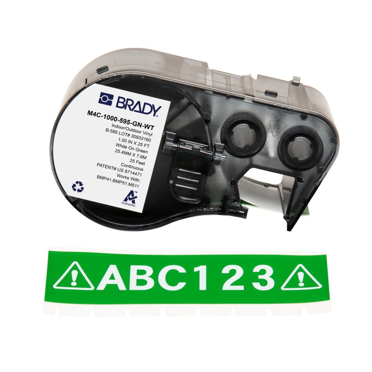 Brady All Weather Permanent Adhesive Vinyl Label - AIMS Industrial Supplies