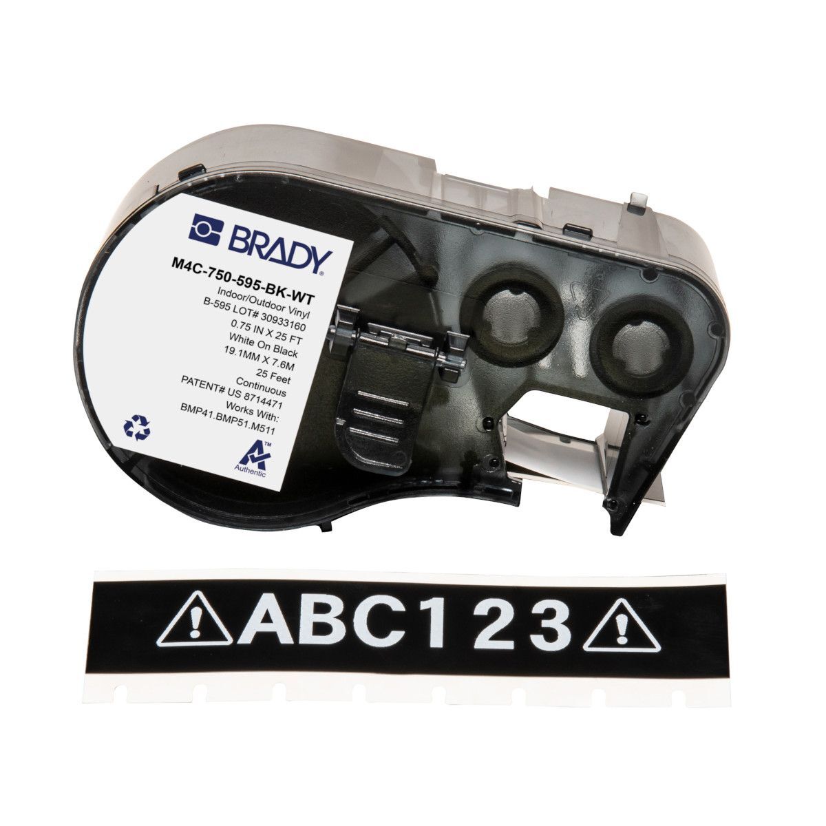 Brady All Weather Permanent Adhesive Vinyl Label - AIMS Industrial Supplies
