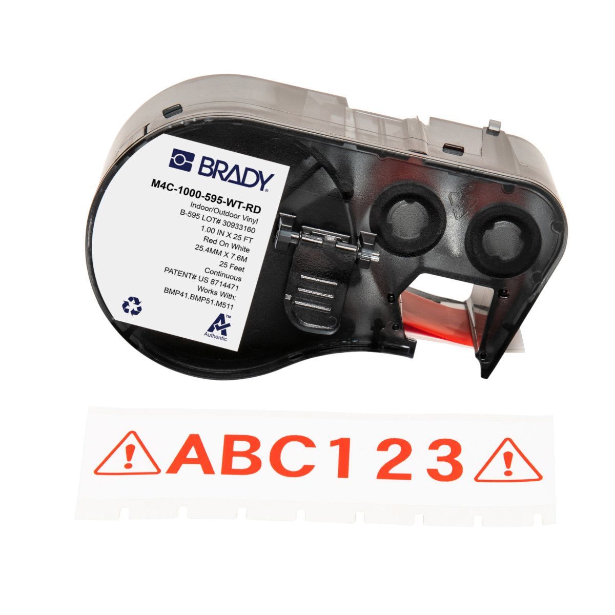 Brady All Weather Permanent Adhesive Vinyl Label - AIMS Industrial Supplies