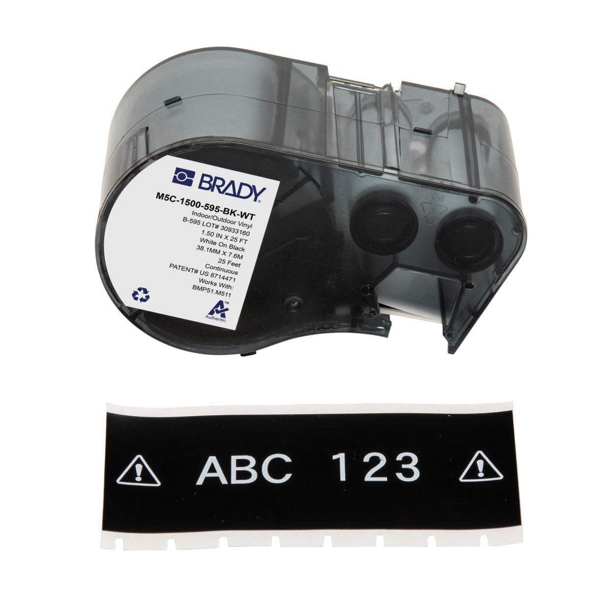 Brady All Weather Permanent Adhesive Vinyl Label - AIMS Industrial Supplies