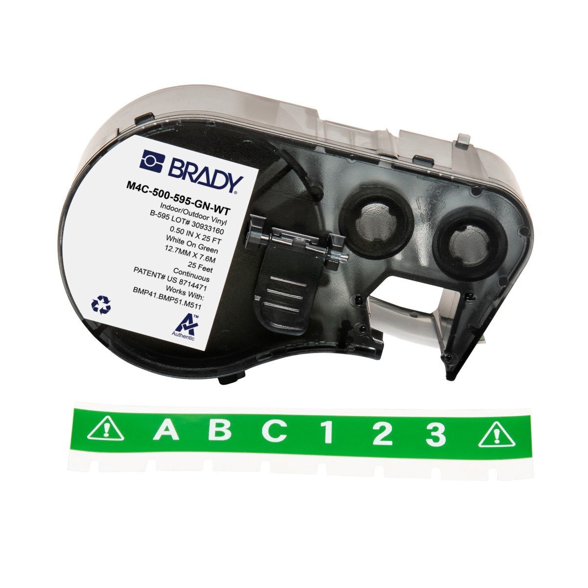 Brady All Weather Permanent Adhesive Vinyl Label - AIMS Industrial Supplies