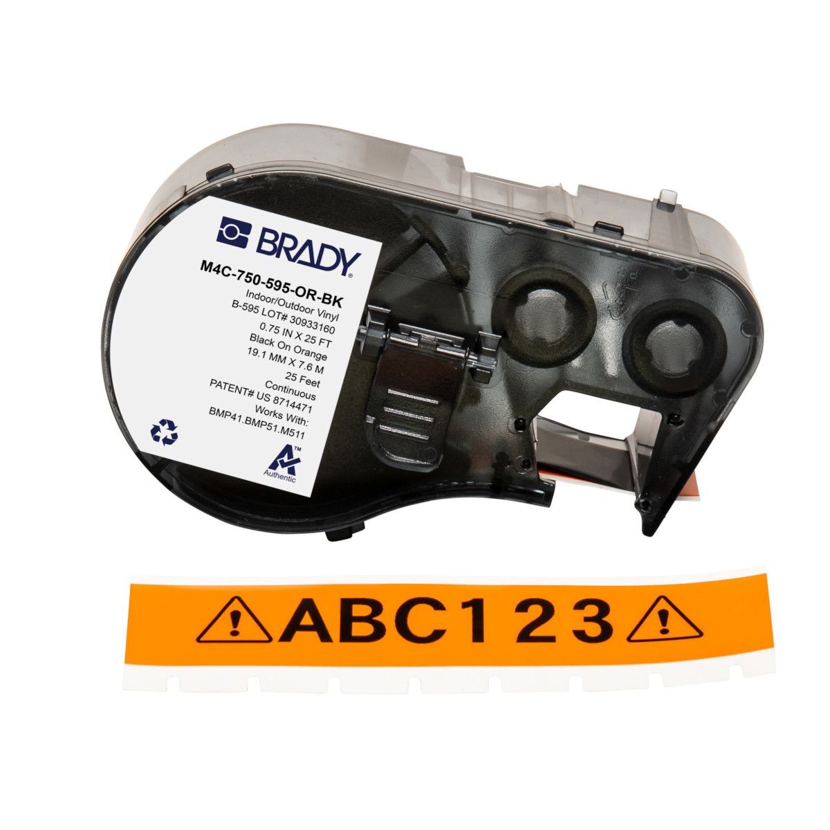 Brady All Weather Permanent Adhesive Vinyl Label - AIMS Industrial Supplies