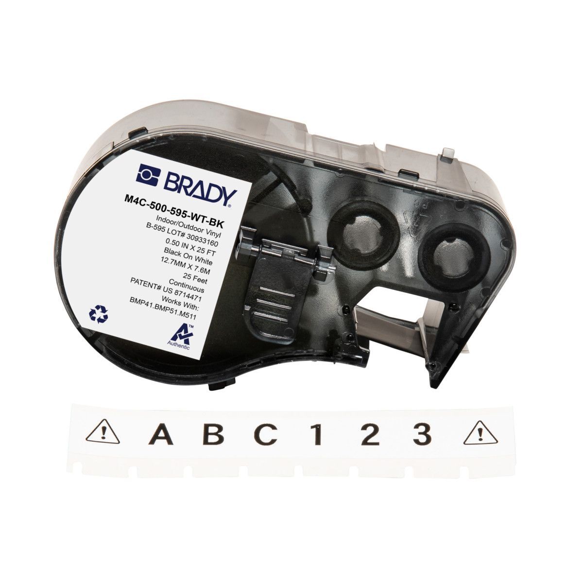 Brady All Weather Permanent Adhesive Vinyl Label - AIMS Industrial Supplies