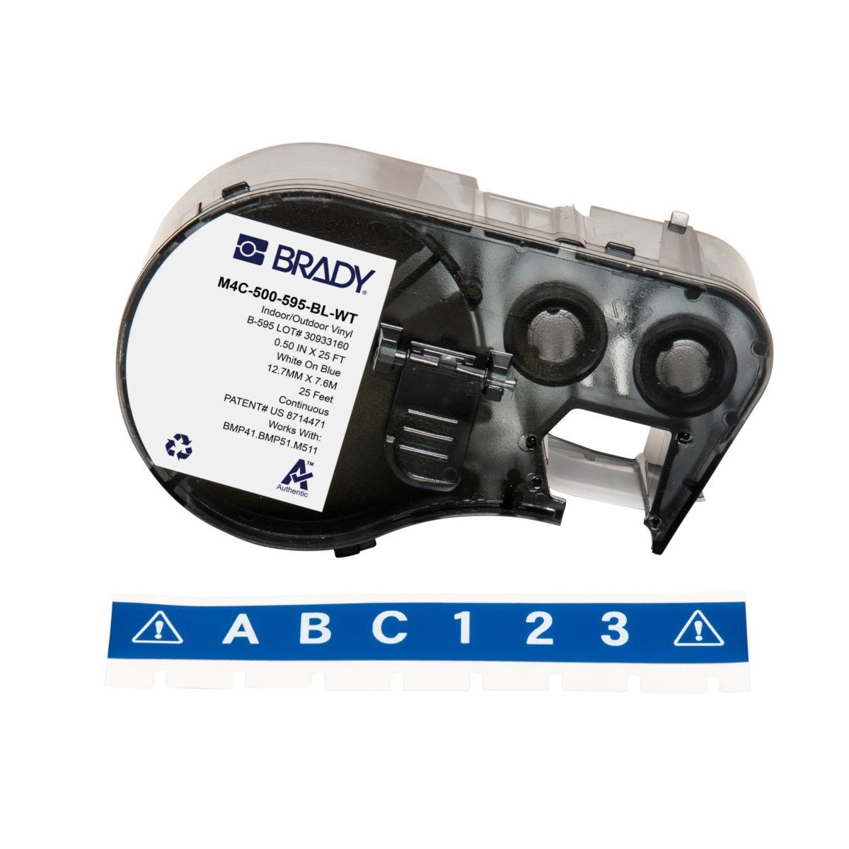 Brady All Weather Permanent Adhesive Vinyl Label - AIMS Industrial Supplies