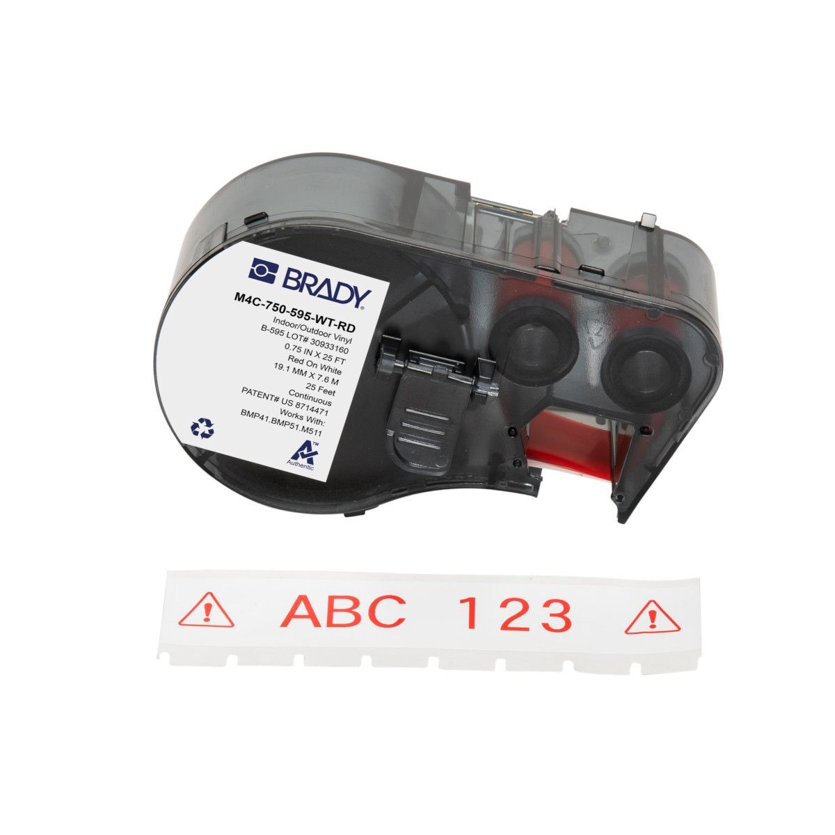 Brady All Weather Permanent Adhesive Vinyl Label - AIMS Industrial Supplies