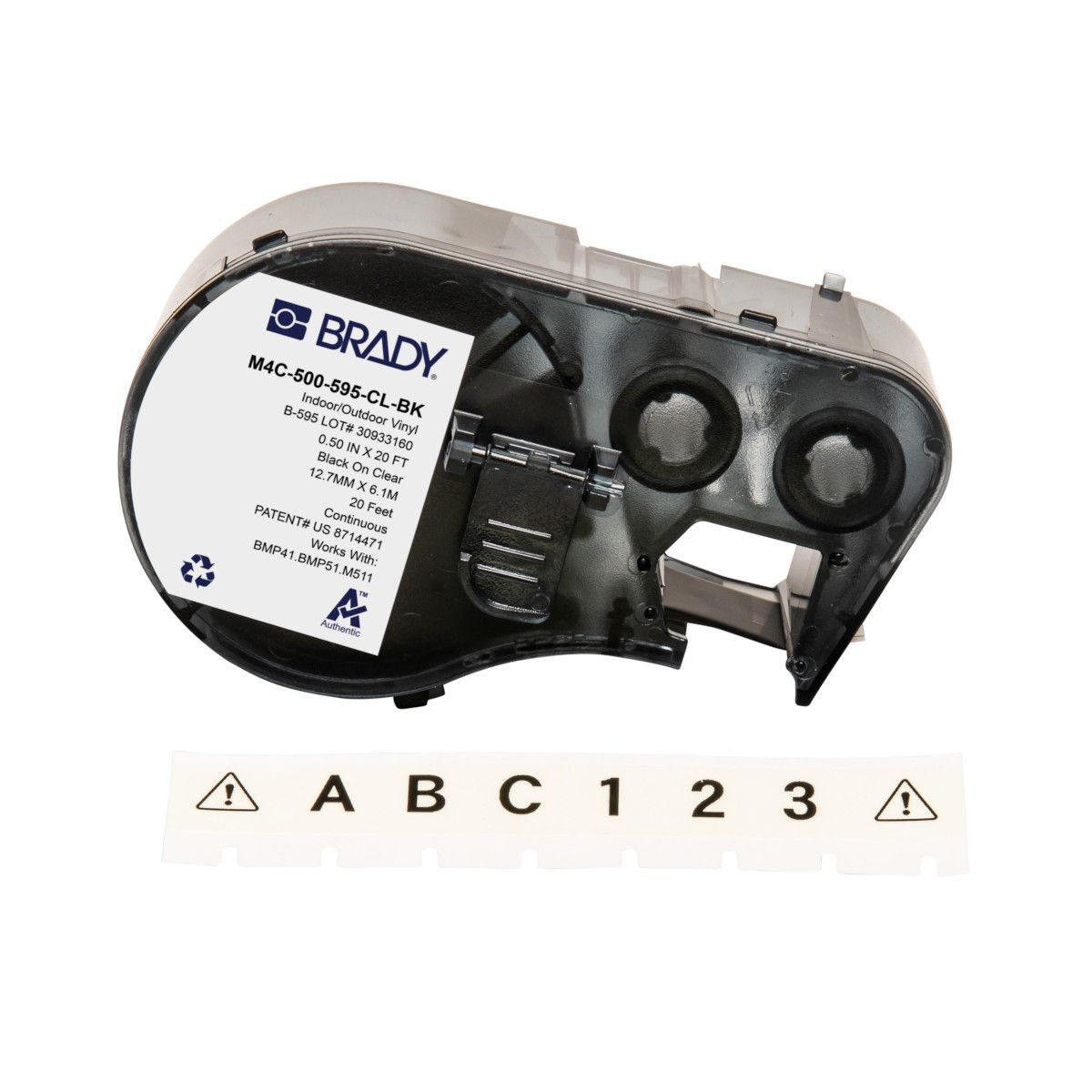 Brady All Weather Permanent Adhesive Vinyl Label - AIMS Industrial Supplies