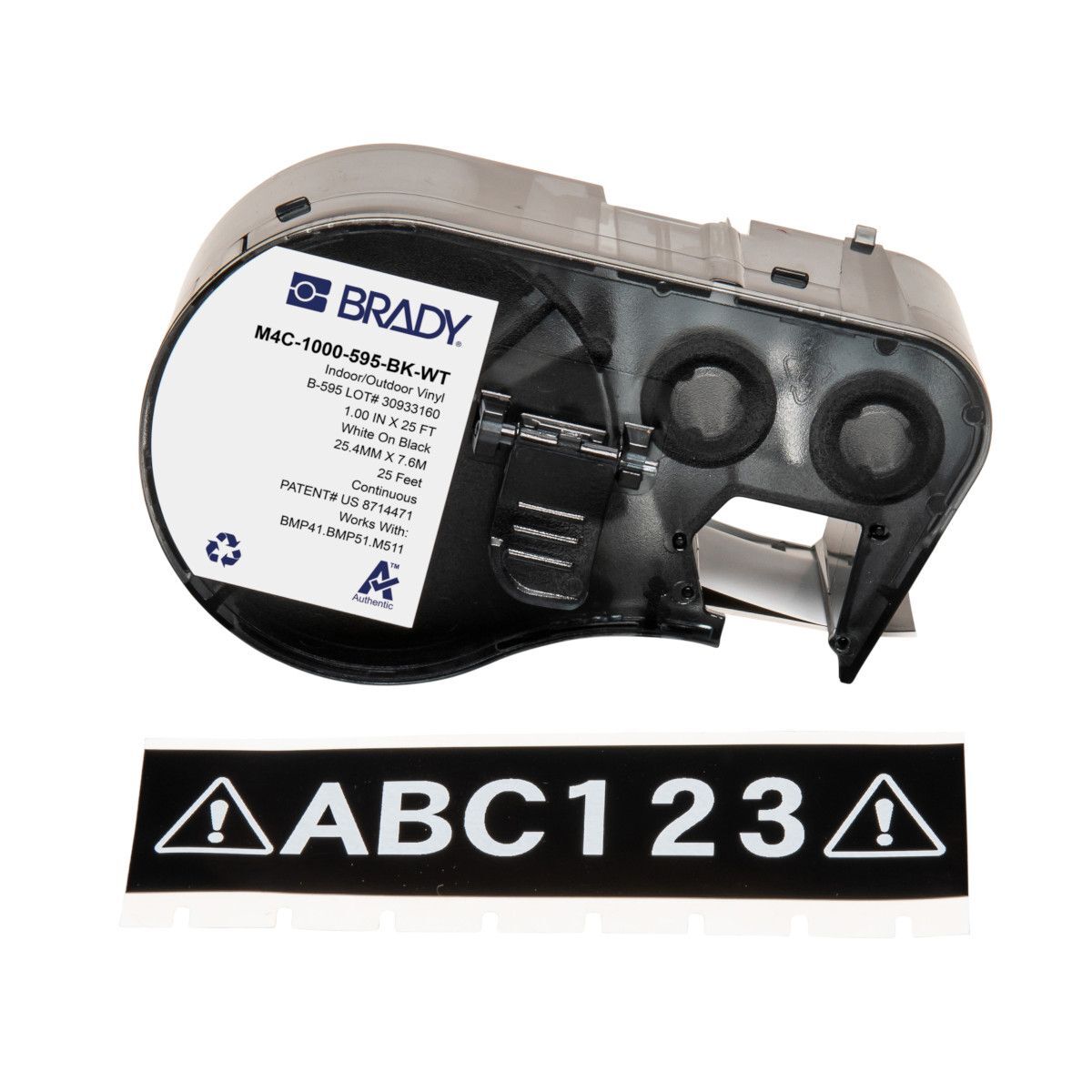 Brady All Weather Permanent Adhesive Vinyl Label - AIMS Industrial Supplies