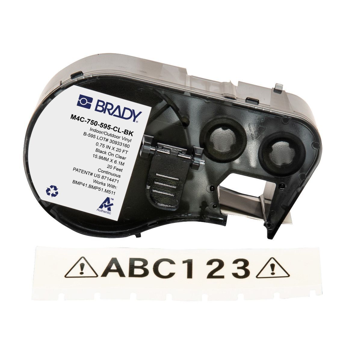 Brady All Weather Permanent Adhesive Vinyl Label - AIMS Industrial Supplies