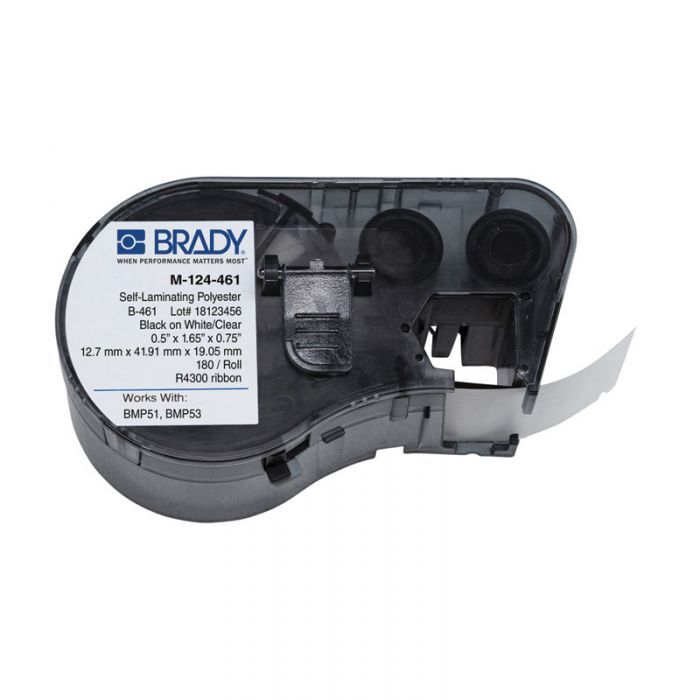 Brady B-461 Self-Laminating Polyester Cryogenic Laboratory Label1