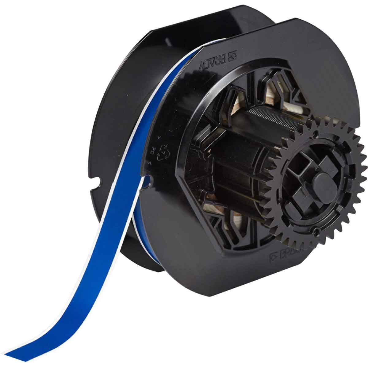 Brady B-595 Indoor/Outdoor Vinyl Label 12.7mm x 30.48m Blue