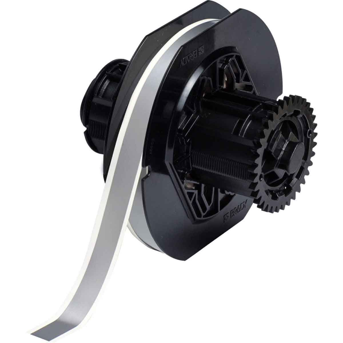 Brady B-595 Indoor/Outdoor Vinyl Label 12.7mm x 30.48m Grey