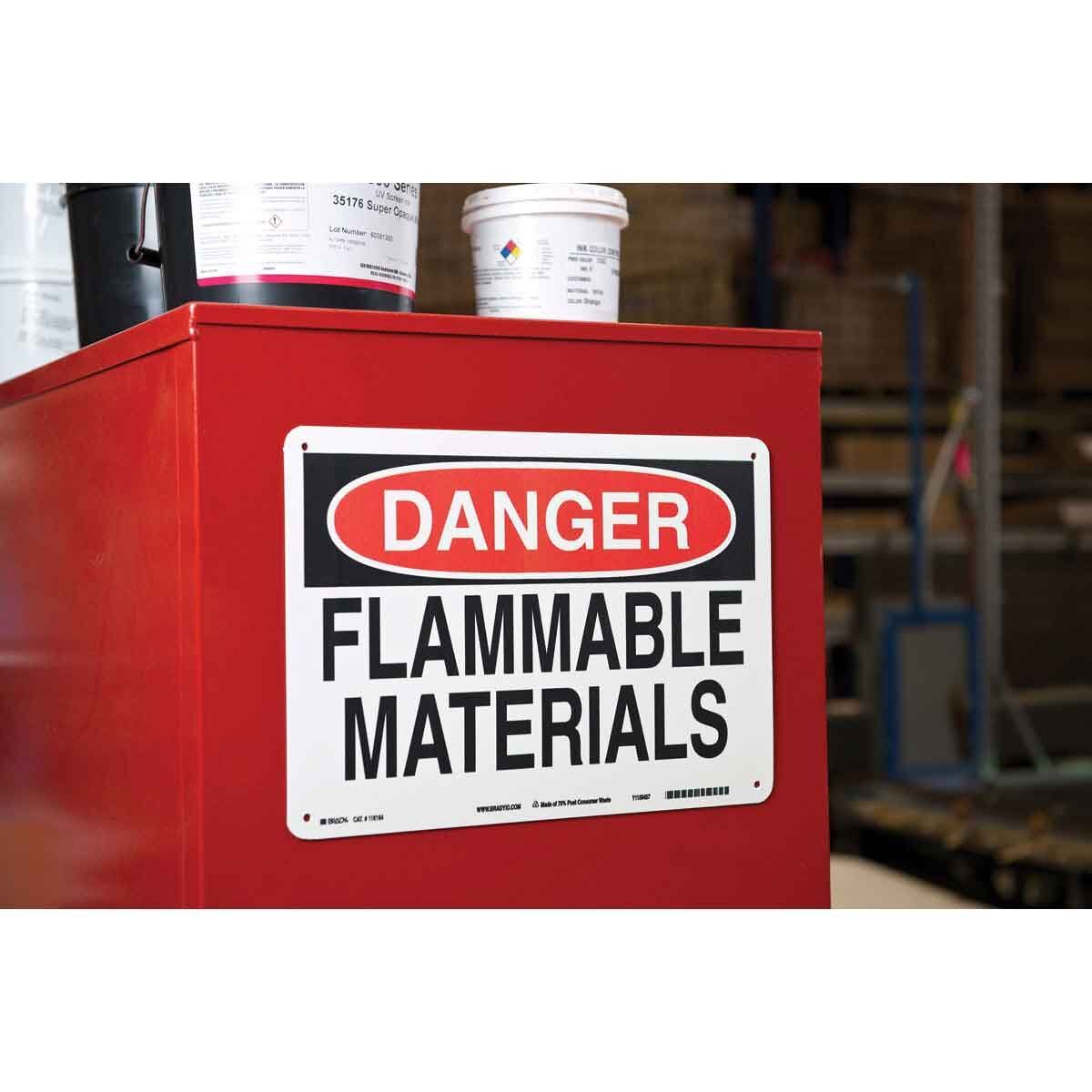 Brady B - 595 Pre - Printed Pre - Cut Blank Sign Header Label - AIMS Industrial Supplies