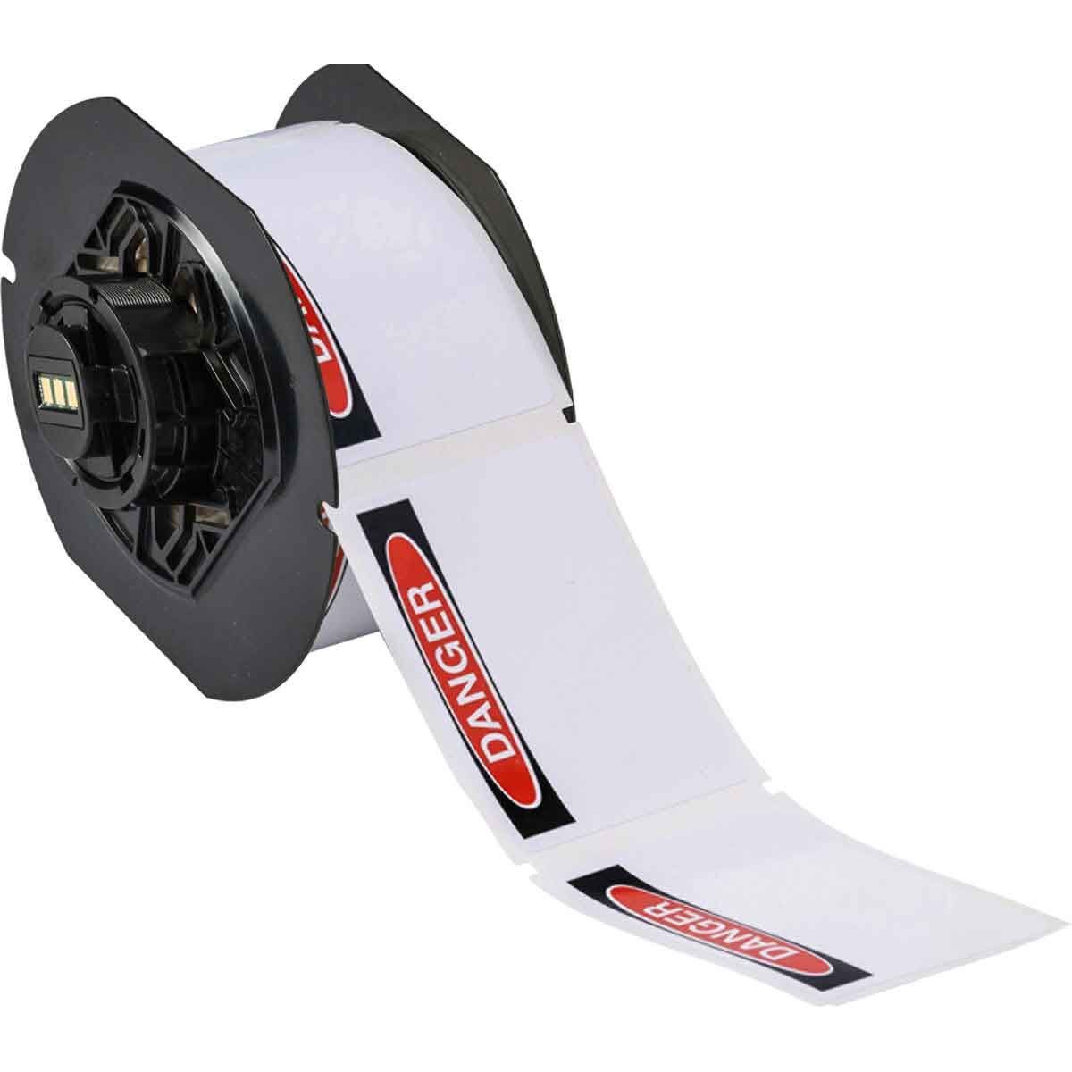 Brady B30 Series B-595 Pre-Printed Pre-Cut Danger Header Label 101.6 x 152.41mm