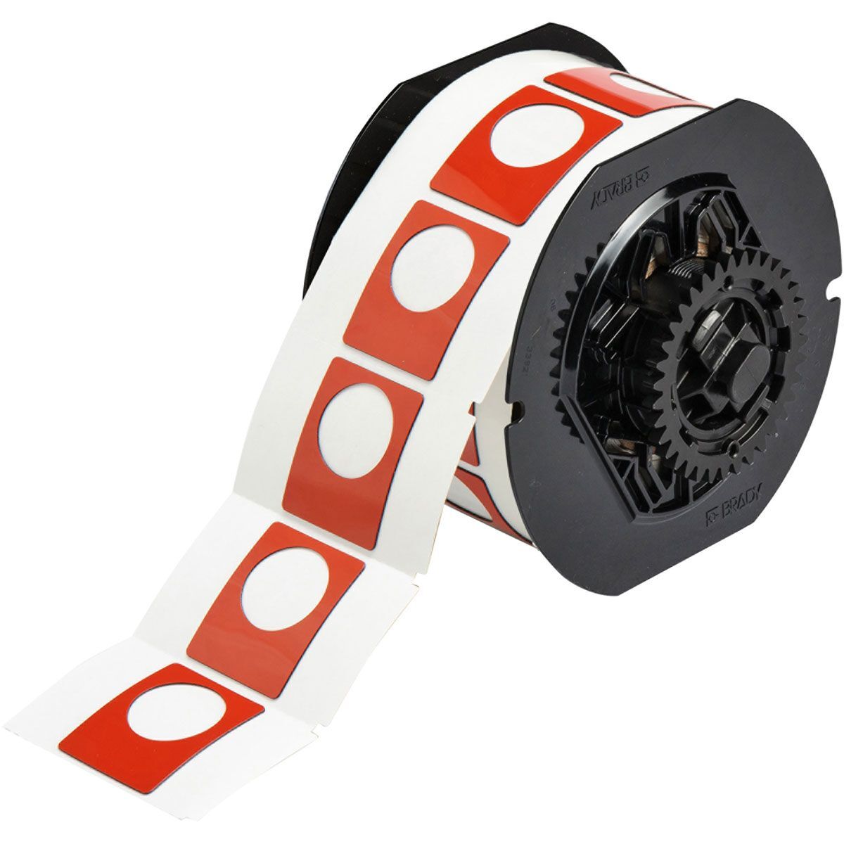 Brady B30EP-167U-593-RD Raised Profile Push Button Label 38.1 x 30.48mm Red