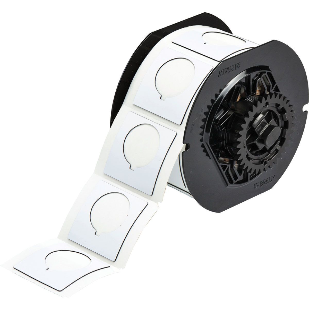 Brady B30EP-167U-593-WT Raised Profile Push Button Label 45.72 x 45.72mm White