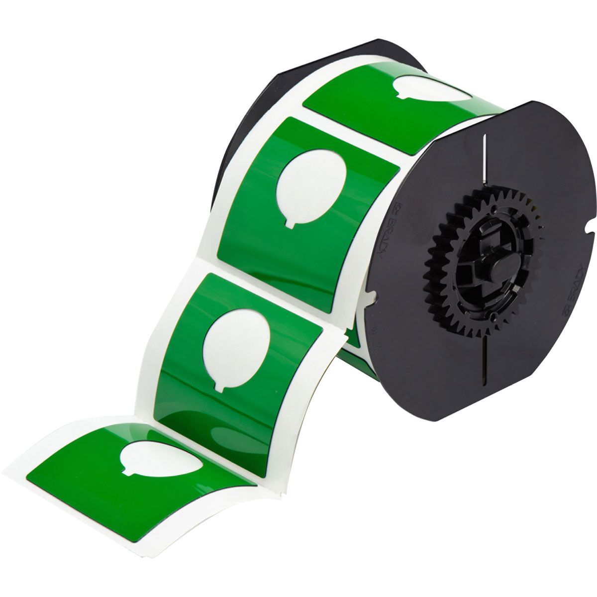 Brady B30EP-170-593-GN Raised Profile Push Button Label 60.96 x 60.96mm Green