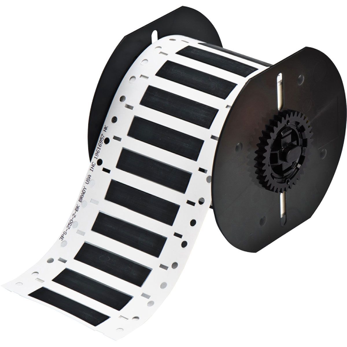 Brady B33D-250-2-342BK PermaSleeve Heat Shrink Wire & Cable Polyolefin Label 50.80 x 11.15mm Black