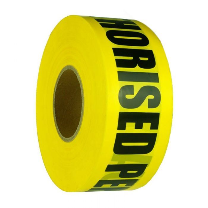 Brady Barricade Tape (B-912) Authorised Personnel Only 75mm x 300m