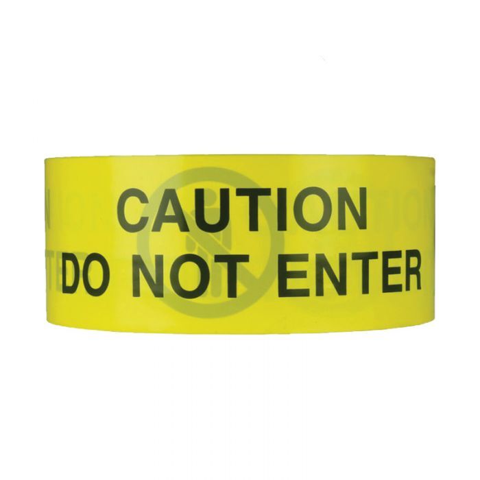 Brady Barricade Tape (B-912) Caution Do Not Enter W/ Symbol 75mm x 300m