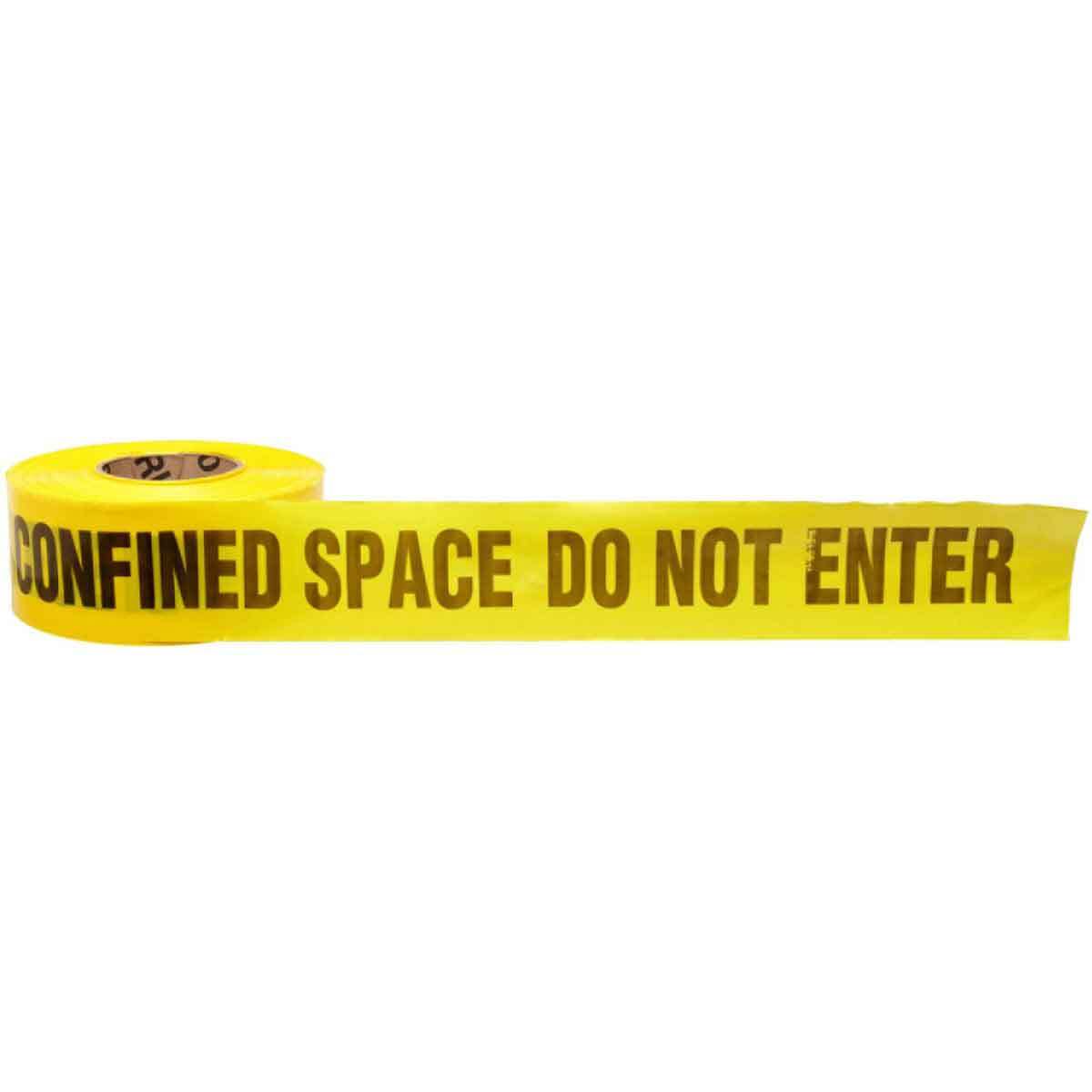 Brady Barricade Tape (B-912) Confined Space Do Not Enter 75mm x 300m