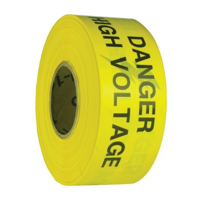 Brady Barricade Tape (B-912) Danger High Voltage 75mm x 300m