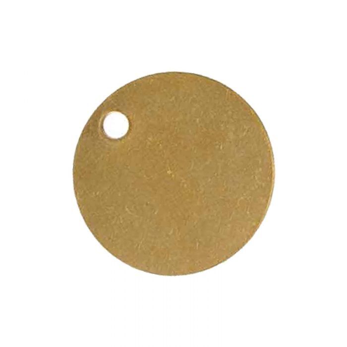 Brady Blank Metal Valve Tag - AIMS Industrial Supplies