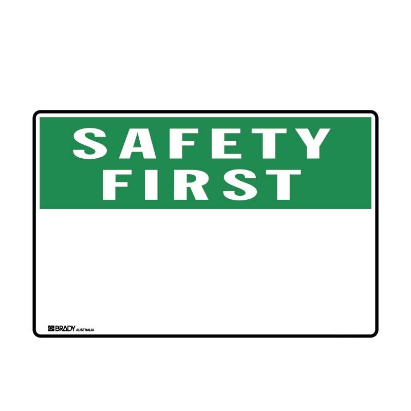 Brady Blank Safety Sign - Safety 300 x 225mm Polypropylene