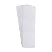 Brady Blank Sign Panel Aluminium 2.5 x 6.25" White - 10/Pack