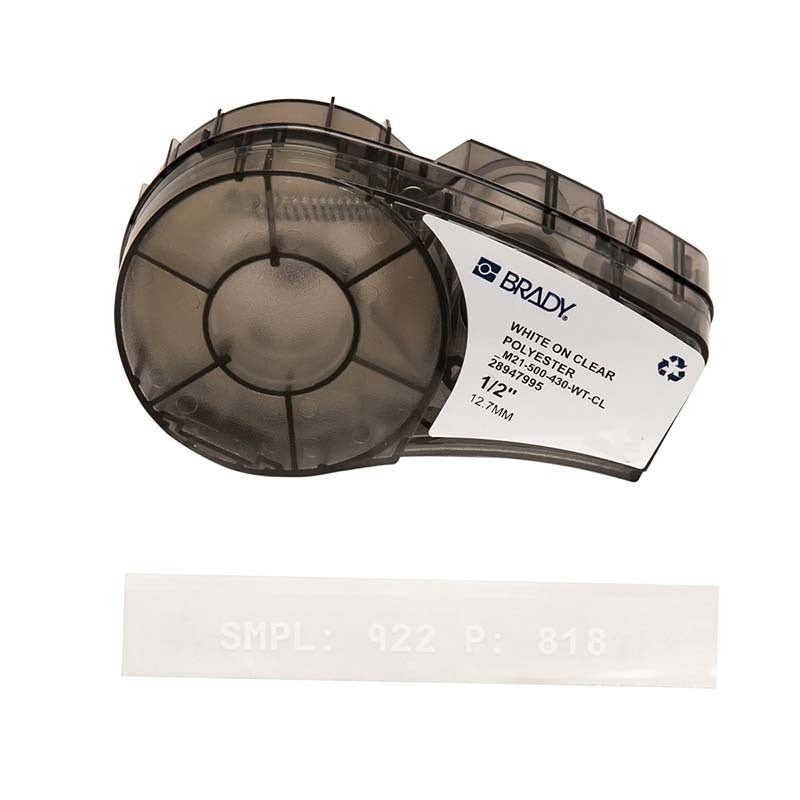 Brady BMP21 Series B - 430 Clear Polyester Labels - AIMS Industrial Supplies