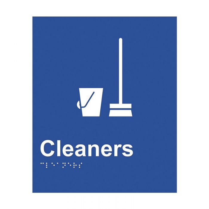 Brady Braille Sign - Cleaners1