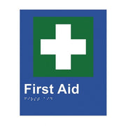 Brady Braille Sign - First Aid - AIMS Industrial Supplies