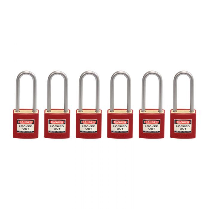 Brady Brass Safety Padlock Keyed Alike (KA) - AIMS Industrial Supplies
